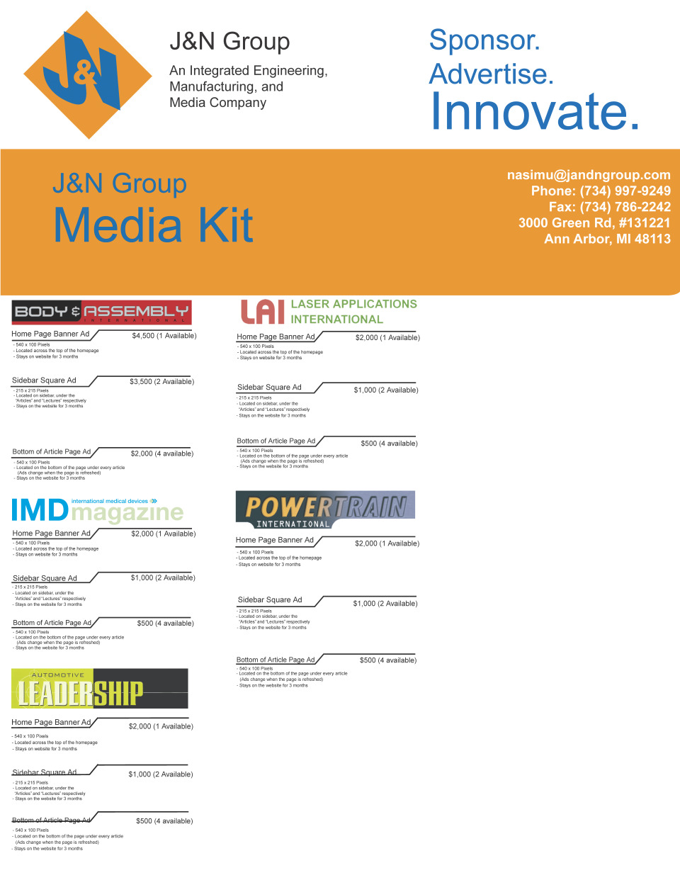 2021-2022 Media Kit